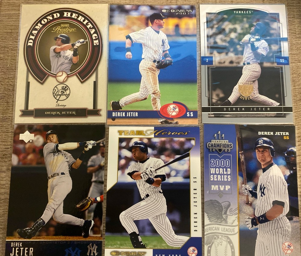 Derek Jeter 6 Card Lot