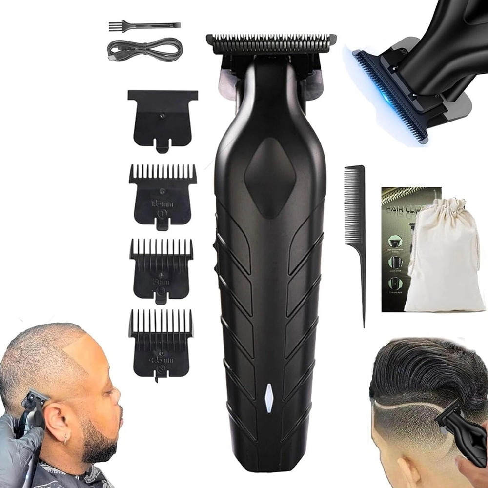 Professional Rechargeable T9 Barber Clipper for Precision Hair Cutting