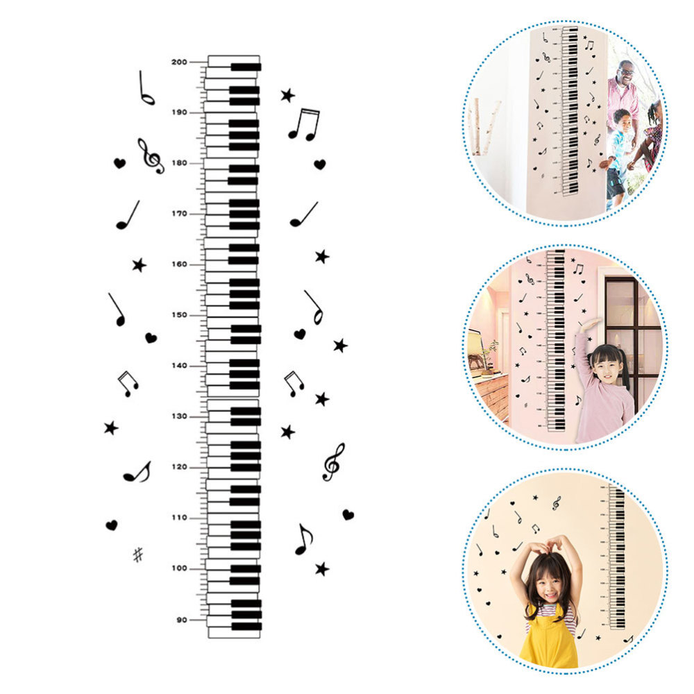 Removable Wall Sticker Measuring Tape Measure Notes Baby Child
