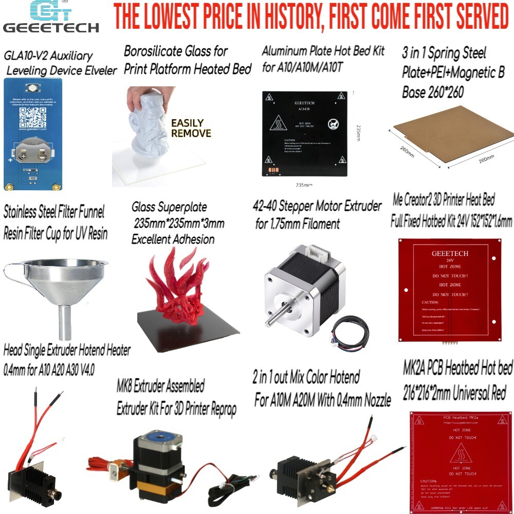 Geeetech 3D printer Complete Parts, clearance sale, lowest price ever US-image