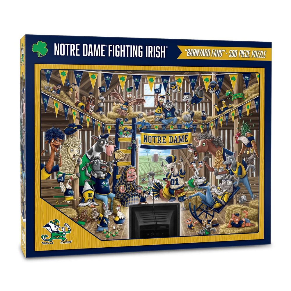 NCAA Notre Dame Fighting Irish Barnyard Fans 500-Piece Jigsaw Puzzle