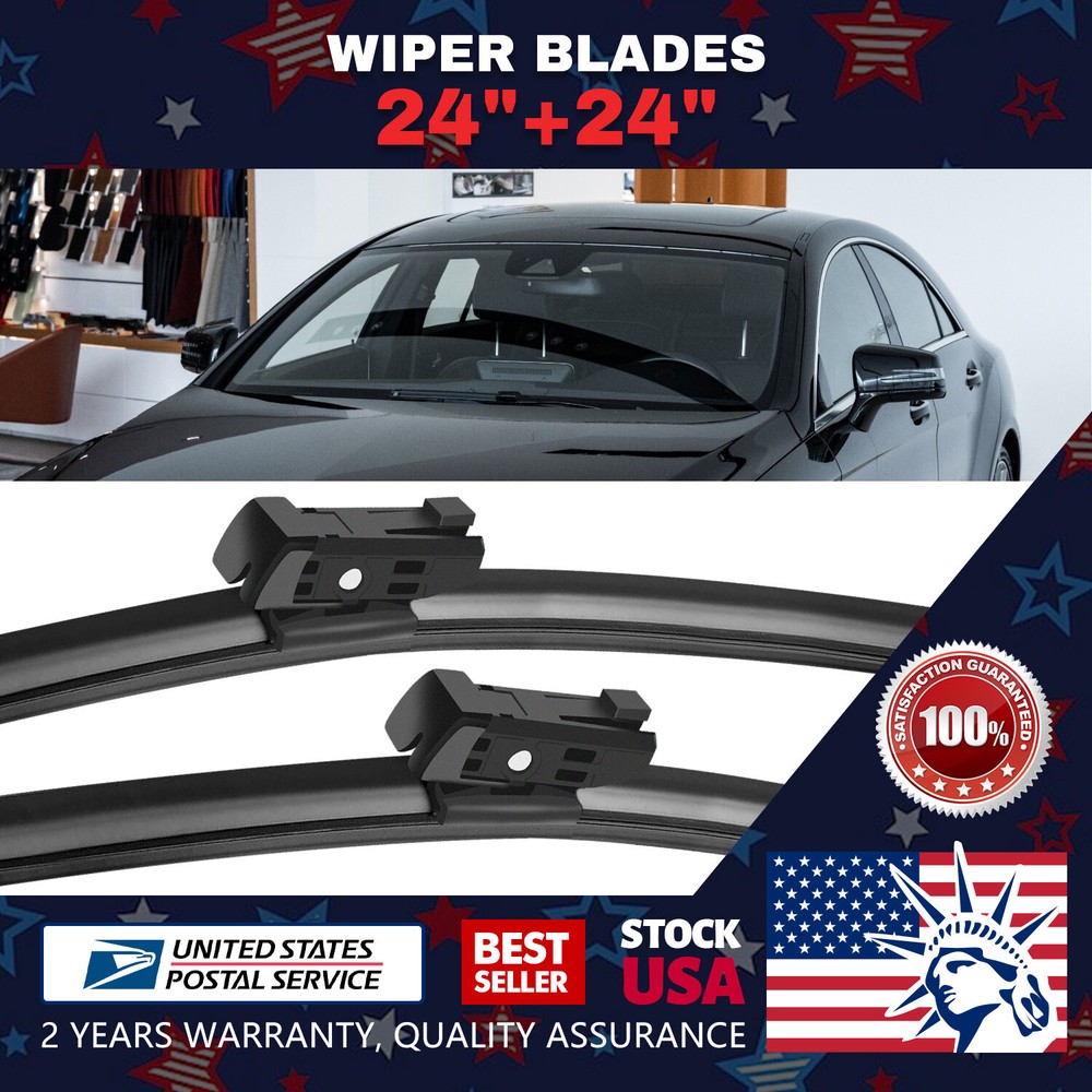 All Season 24''+24'' Wiper Windshield Rain Blade For 2014-15 Mercedes-Benz C350