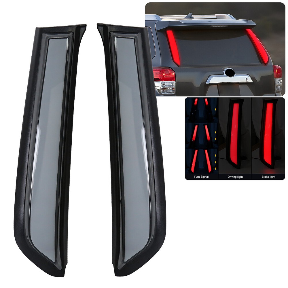 LED 3rd Brake Light for Toyota 4Runner 2010-2022 Rear Window Pillar Lamps