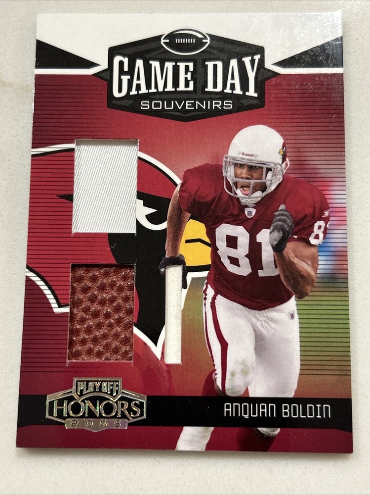 Anquan Boldin 2005 Playoff Honors Dual Jersey Relic Card 23/25-image