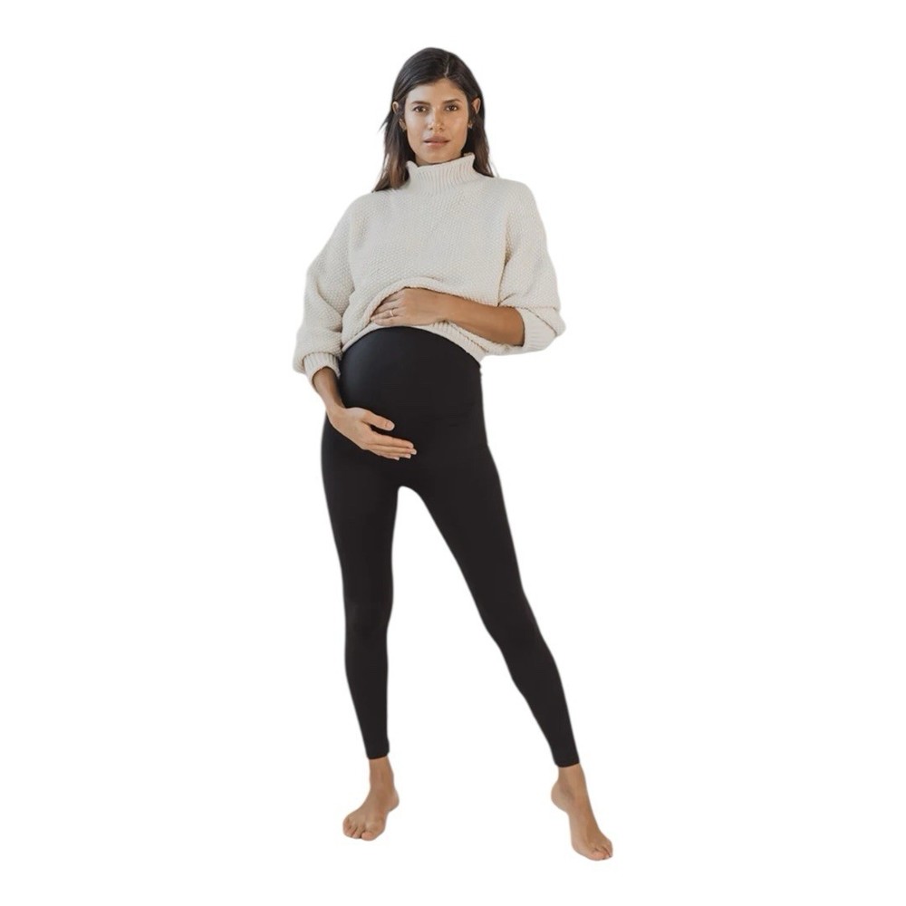 Blanqi Black Maternity Leggings for Comfort and Support