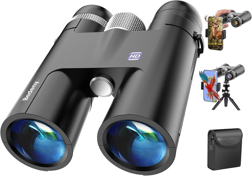 18x50 HD Binoculars for Adults with Upgraded Phone Adapter, Tripod and Tripod