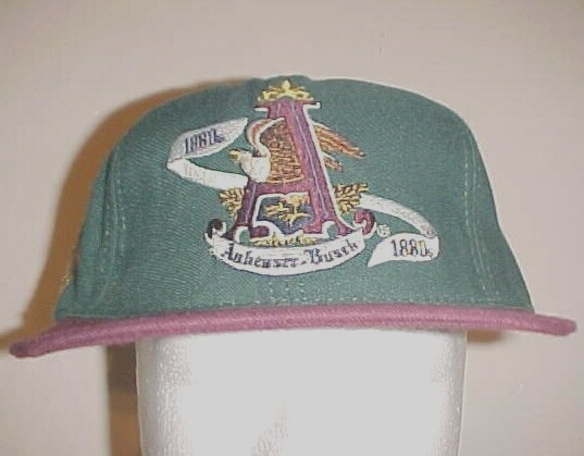 Anheuser-Busch 1880s Adult Unisex Green Maroon Collector's Edition Cap One Size