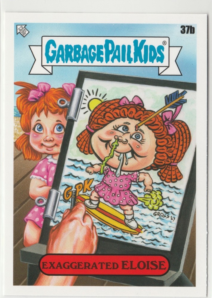 Exaggerated Eloise Garbage Pail Kids GPK 2024 Kids At Play KAP Series 37b