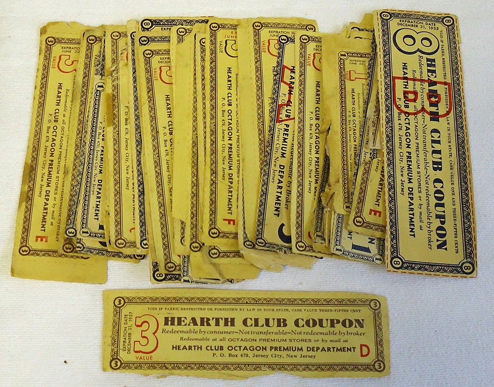 Vintage 1950s Hearth Club Coupon Collection - Rare Obsolete Finds  -image