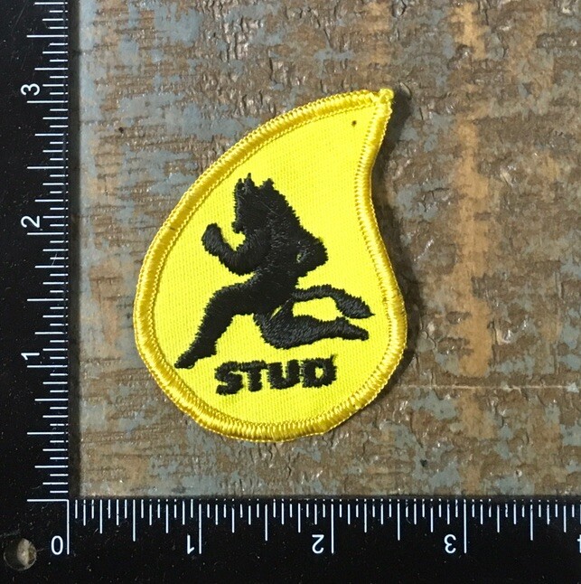 Vintage 1970s Embroidered Minotaur Bull Man Mythical Creature Sew-On Patch