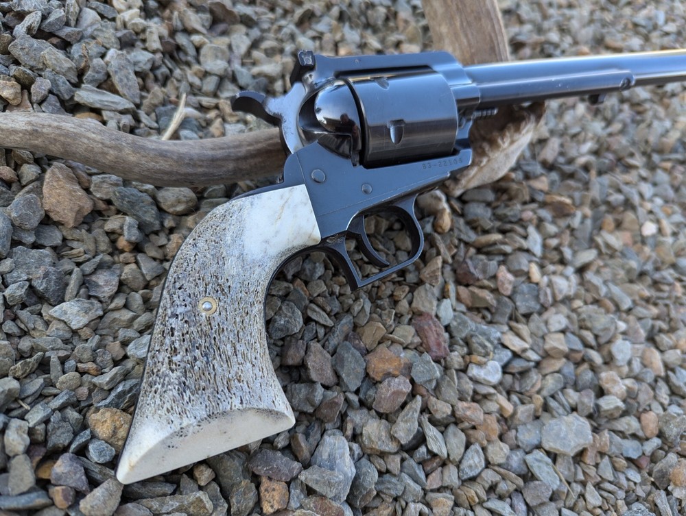 Custom Ruger Super Blackhawk Elk Antler Stag Grips Handmade in USA for Superior Style and Comfort