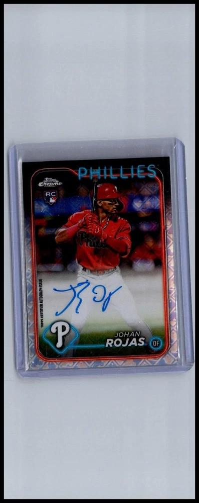 2024 Topps Chrome Logofractor Edition - MLB Refractor Chrome Autographs #RCA-JRO Johan Rojas (AU, RC)