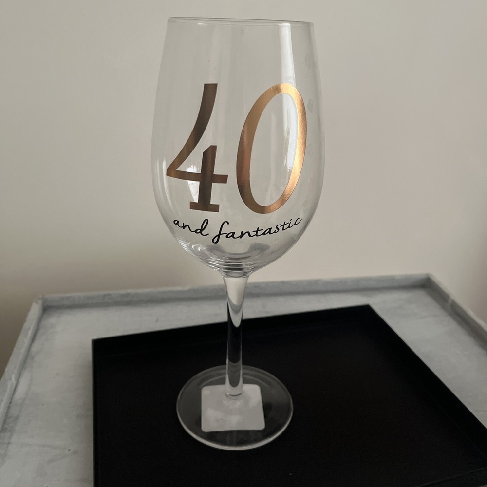40 & Fabulous Wine Glass - Elegant Stemware for Celebrations