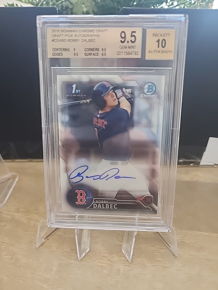 2016 Bowman Draft - Chrome Draft Pick Autographs #CDA-BD Bobby Dalbec (AU, RC)