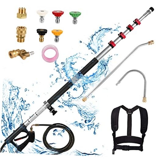 24FT Pressure Washer Extension Wand with Durable Pole  