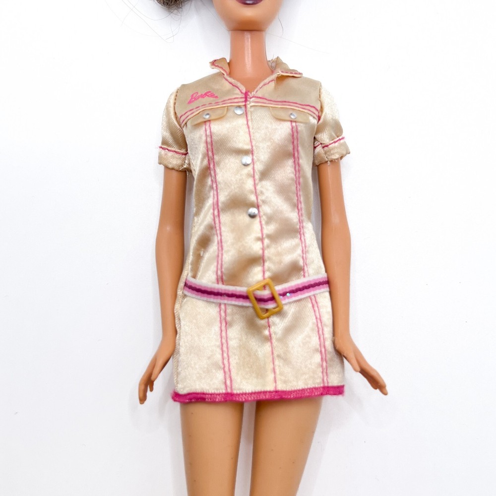 Fashionistas I Can Be Vet Zoo Barbie Doll Pink Cream Dress Style B  