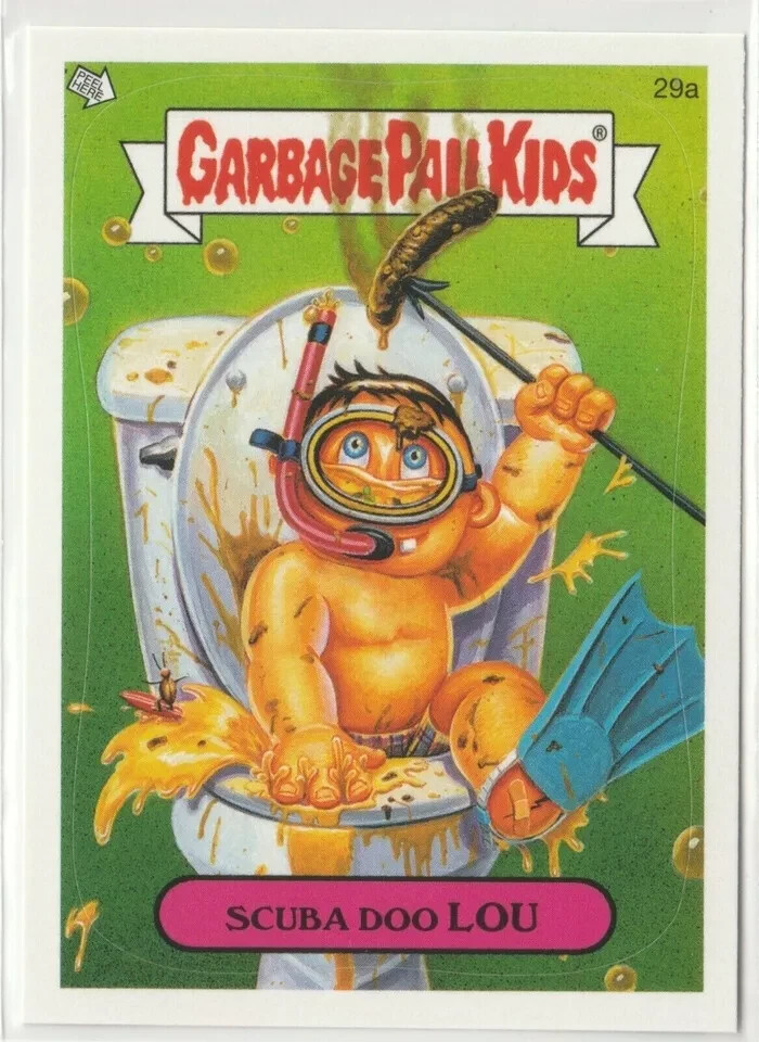 Scuba Doo Lou Garbage Pail Kids GPK 2005 ANS4 Series 4 #29a