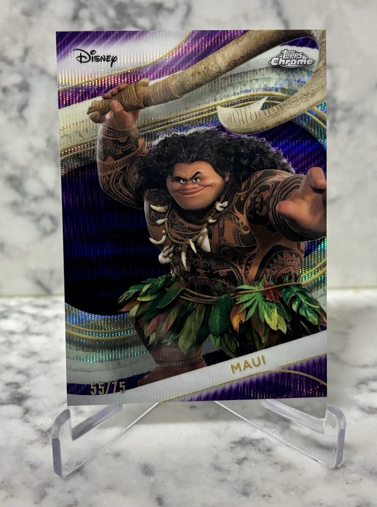 2025  Topps Disney Chrome Maui Purple Refractor /75 #15