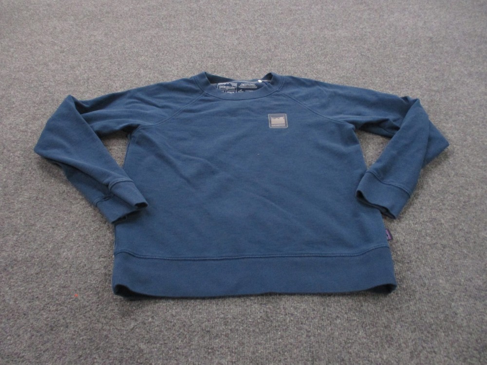 Patagonia Sweatshirt Mens M Blue Pullover Outdoors Save Home Planet 39616