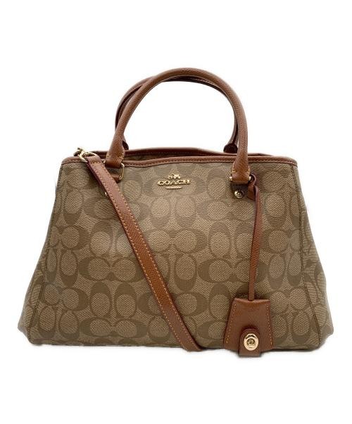 COACH Signature Two-Way Convertible Shoulder Bag with Adjustable Strap