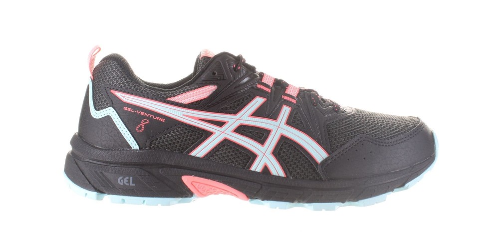 ASICS Womens Gel Venture 8 Black Hiking Shoes Size 9 (Wide) (7772276)
