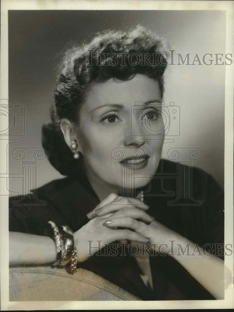 1954 Press Photo Actress Martha Scott, Narrator of 