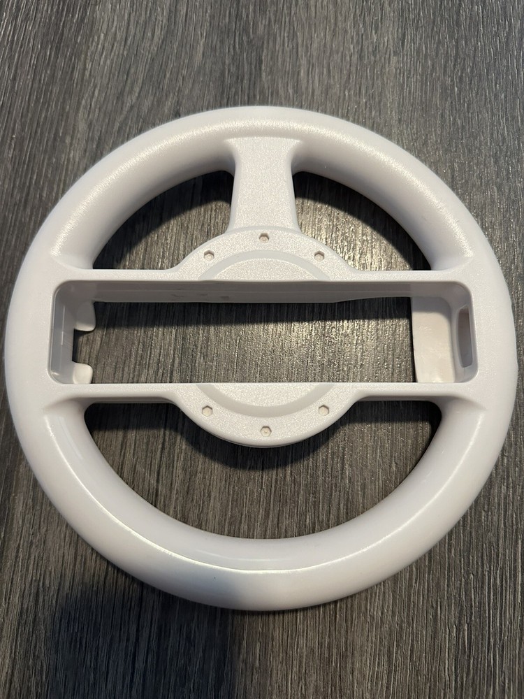 Nintendo Wii Steering Wheel Remote Controller For Car Racing Games White