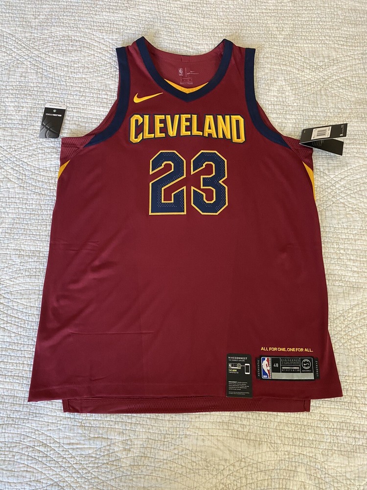 Nine Authentic Lebron James Cleveland Cavaliers Jersey Men’s Size 48 Large