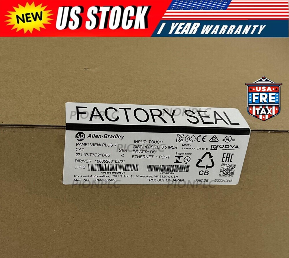 New AB Allen Bradley 2711P-T7C21D8S HMI Panelview Plus 7 Terminal