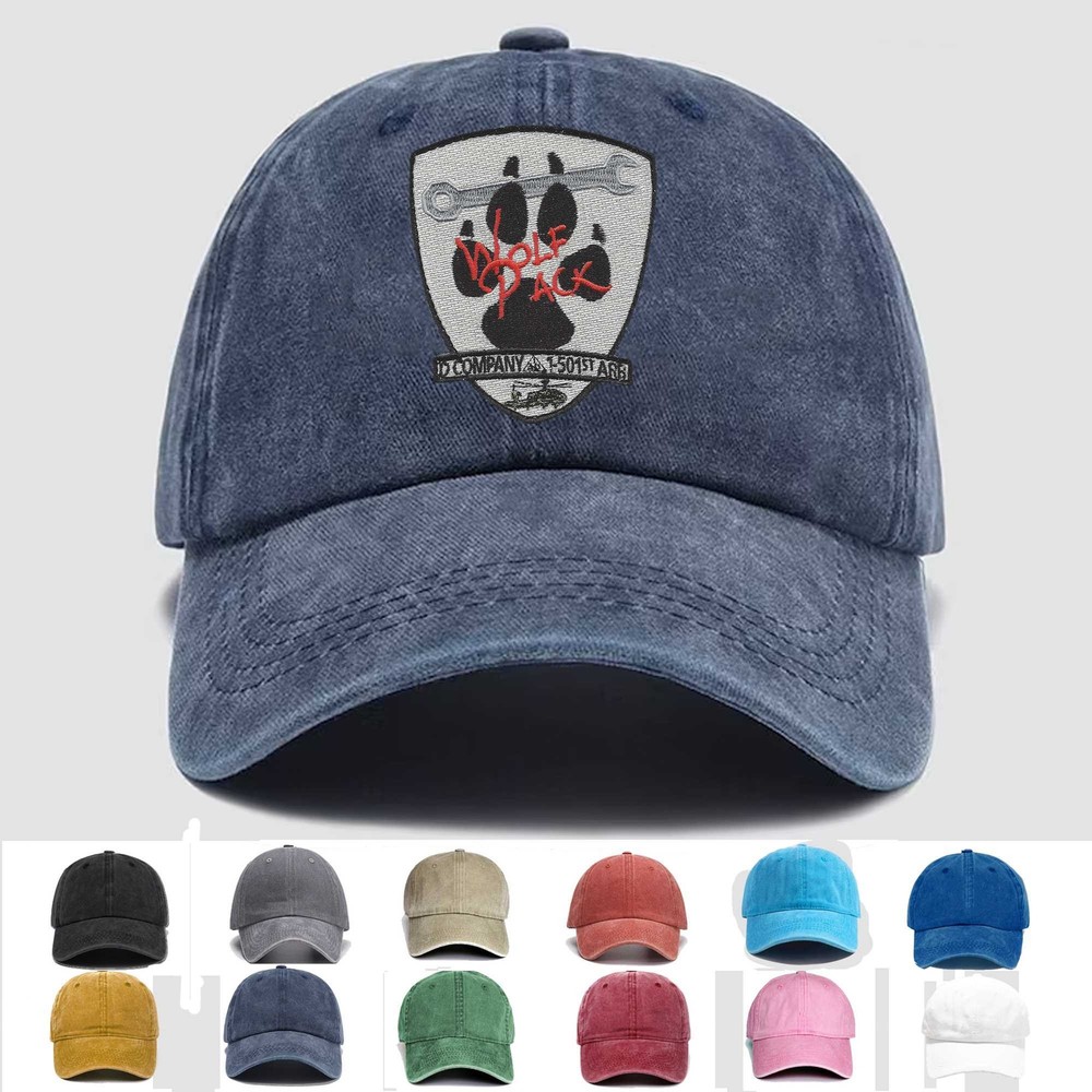 Custom Embroidered Hat D Company 1-501st ARB Aviation, Veteran Cap, Trucker Hat