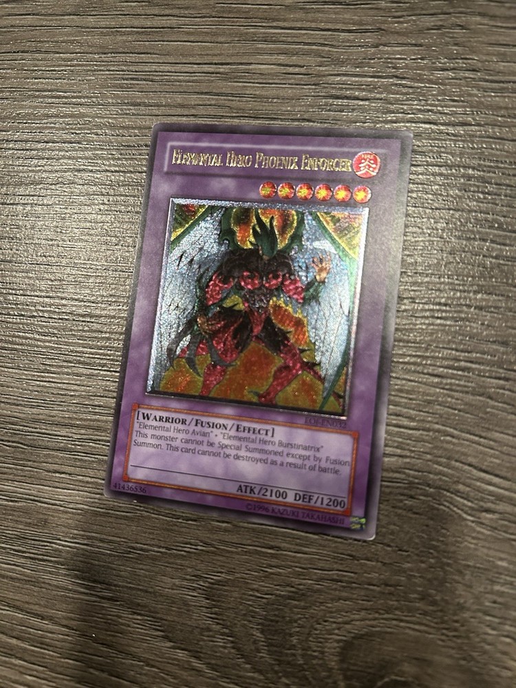 Yugioh Card - Elemental Hero Phoenix Enforcer EOJ-EN032 Ultimate Rare