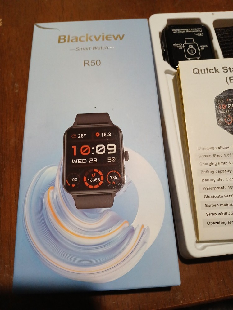 Blackview Smart Watch Heart Rate Blood Oxygen Sleep Tracker for iOS Android NEW