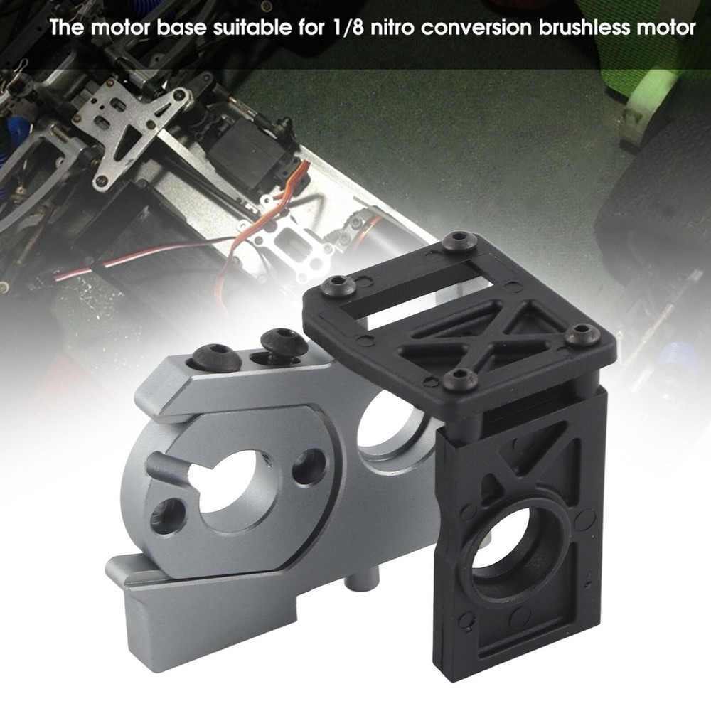 Electric Vehicle Brushless Motor Mounting Holder with Fixed Mount for 1/8 RC Car