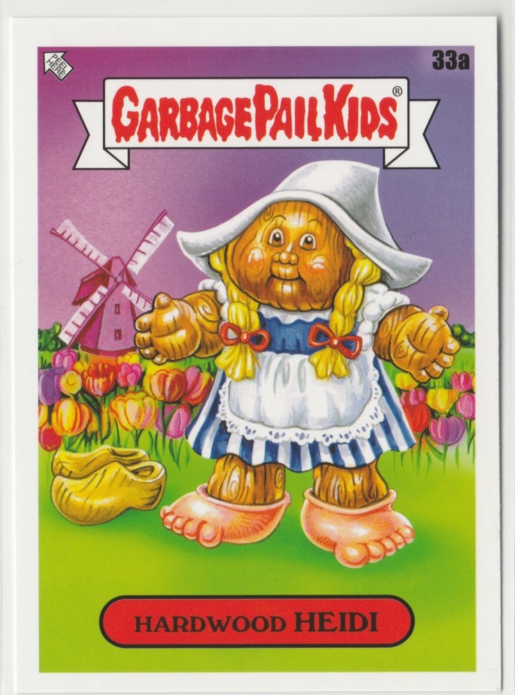 Hardwood Heidi 33a Garbage Pail Kids GPK 2021 Vacation Series Card