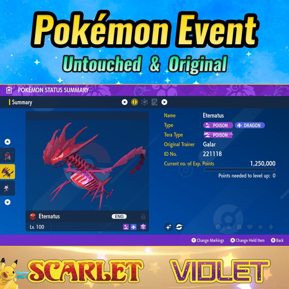 Shiny Eternatus Gamestop Event for Pokémon Scarlet & Violet