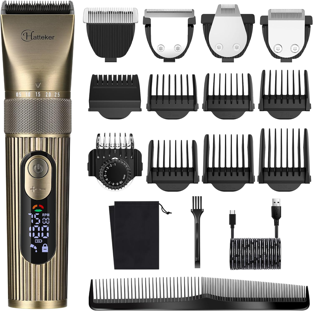 Professional Cordless Beard Trimmer for Men - Barber-Grade Hair Clipper