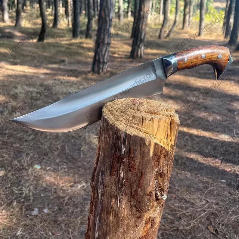 Custom Handmade Carbon Steel Blade Survival Bowie Knife | Hunting Knife Camping