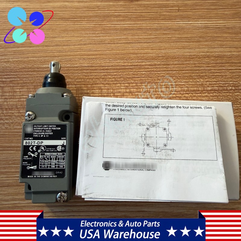2PCS For Allen Bradley 802T-DP 802TDP Metal Oil Tight Limit Switch Push Type USA