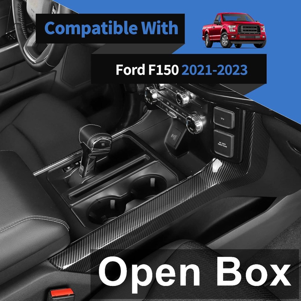 Voodonala 541430 - 2 Piece Gear Shift Side Panel Trim, Caron Fiber Black