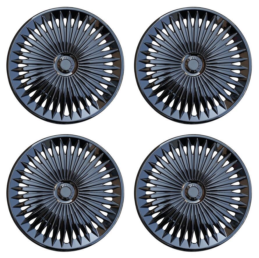 4PC 17-Inch Universal ABS Snap-On Hub Caps Wheel Covers Set of 4