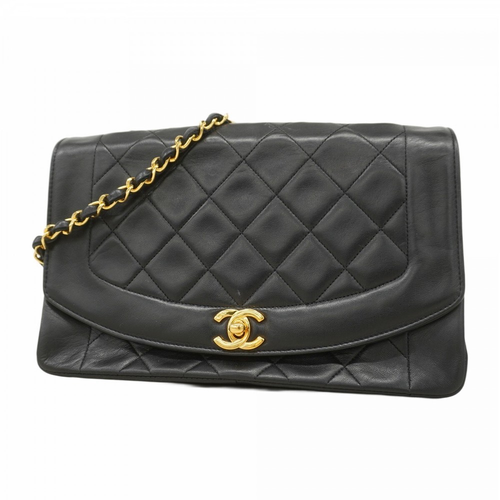 Chanel Diana Lambskin Shoulder Bag with Chain Strap 333735