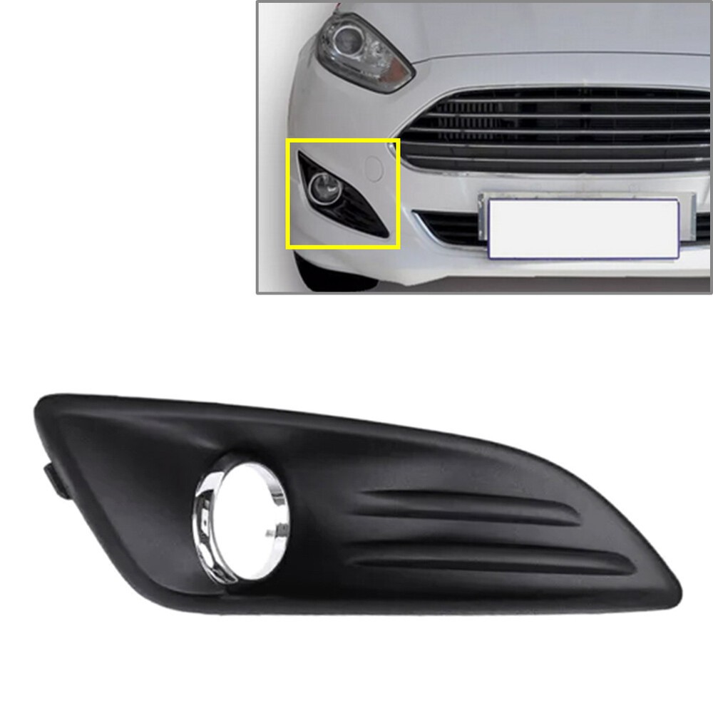 Front Bumper Fog Light Lamp Frame Cover For Ford Fiesta 2013-2019 19
