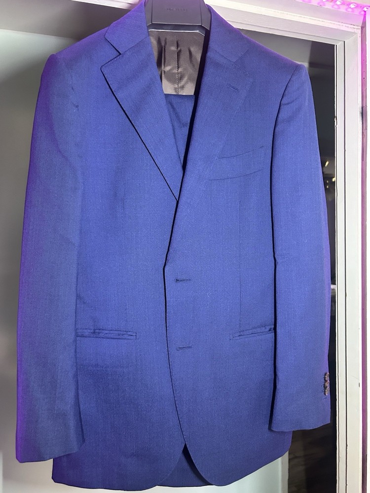 Suitsupply Navy Lazio 36R Three piece suit