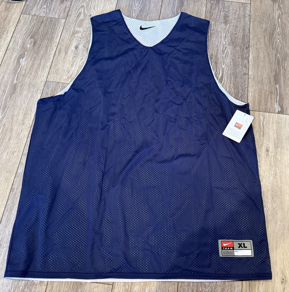 Nike Navy & White Reversible Basketball Jersey Men's Size XL