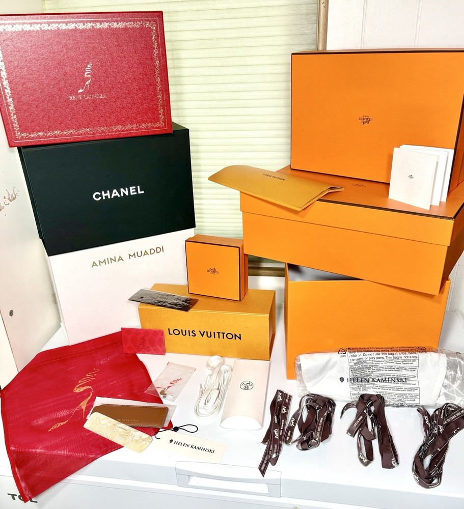 Chanel Louis Vuitton Hermes Luxury Shoe Boxes & Accessories Rene Caovilla