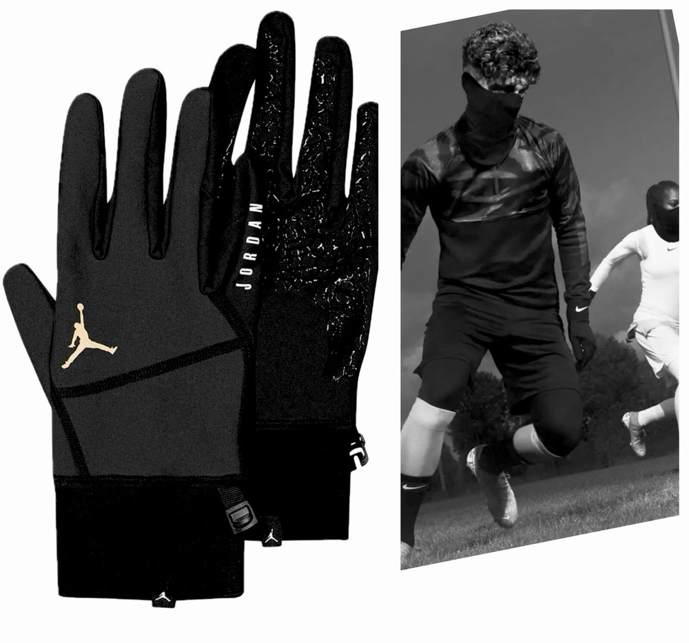 Nike Jordan Hyperstorm Fleece Gloves Black/Sail