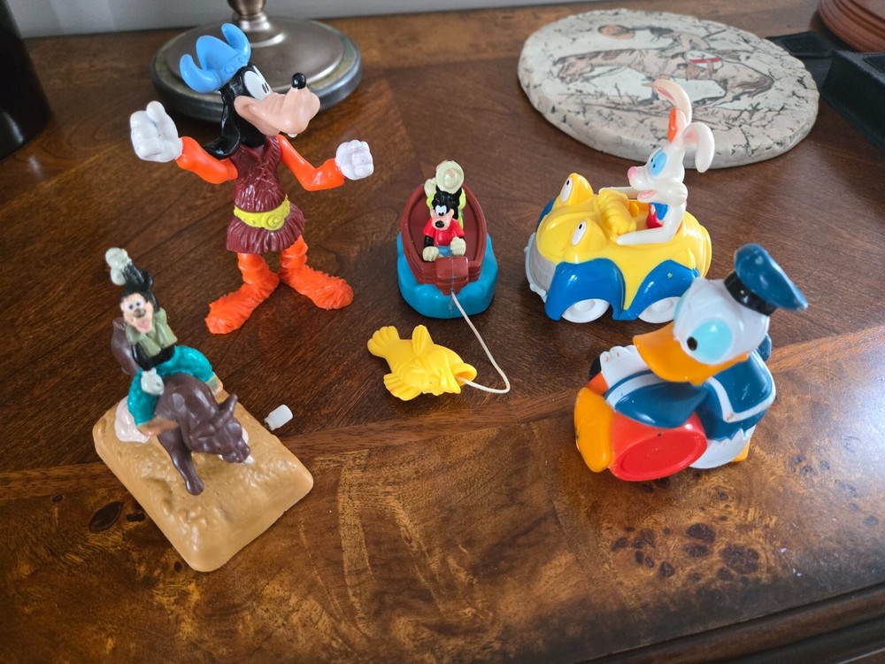 Vintage Mini Toy Lot McDonald's Figures Roger Rabbit Disney Goofy Donald Duck
