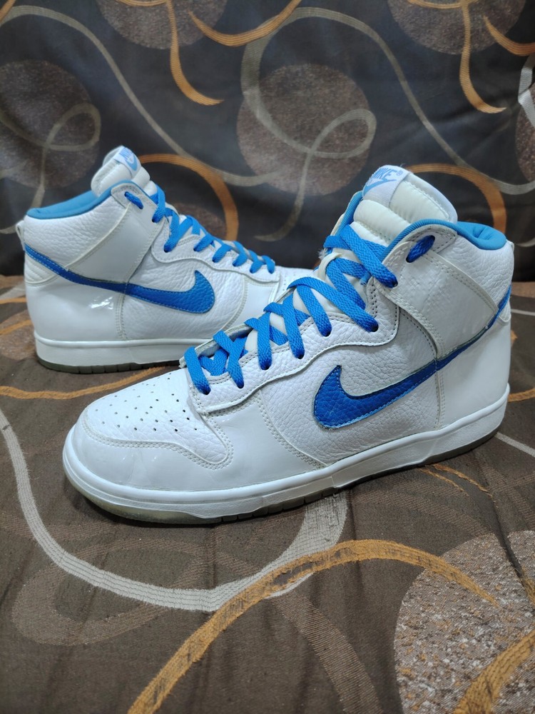 2002 NIKE DUNK HIGH UNIVERSITY BLUE FOOT ACTION EXCLUSIVE 304093-142 Size 11.5