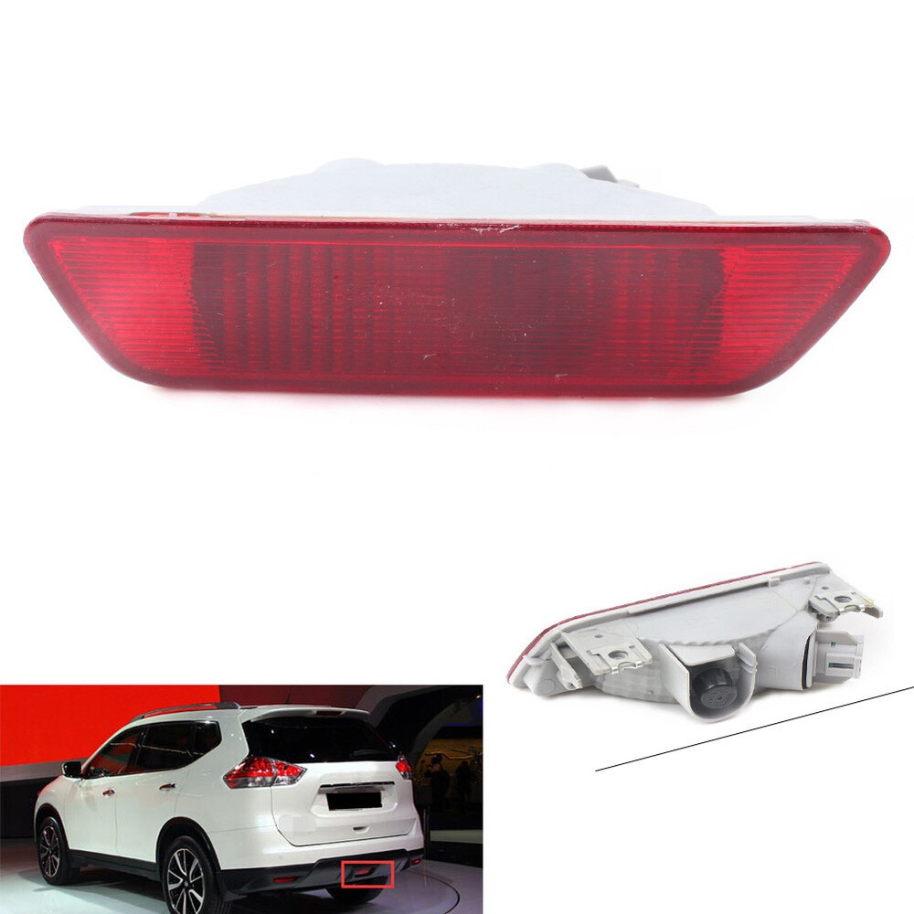 Car Rear Bumper Fog Light Brake Lamp Fit Nissan X-trail Rogue 2014-2016 2015