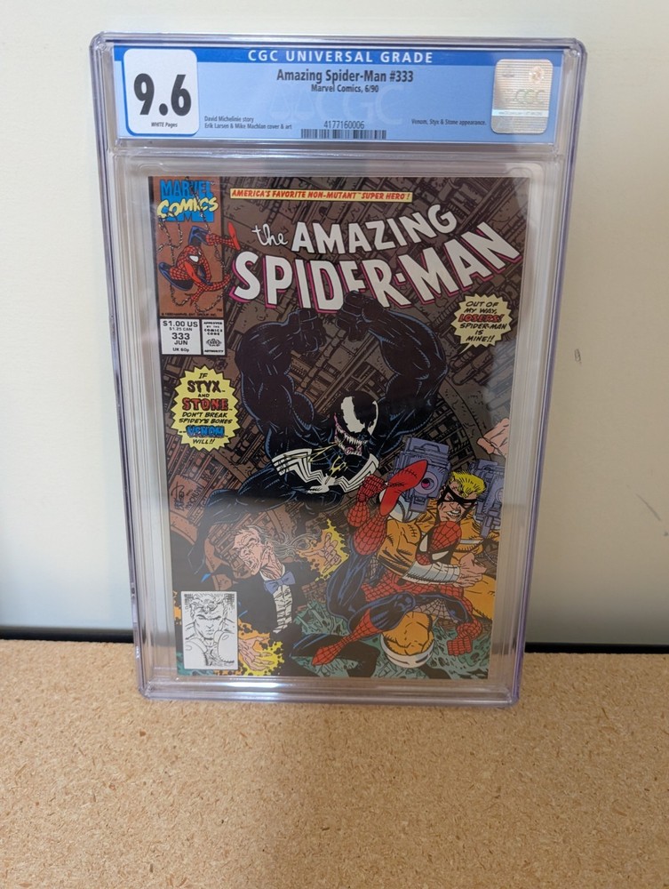 Amazing Spider-Man #333  (1990) CGC 9.6 White Pages Venom Cover